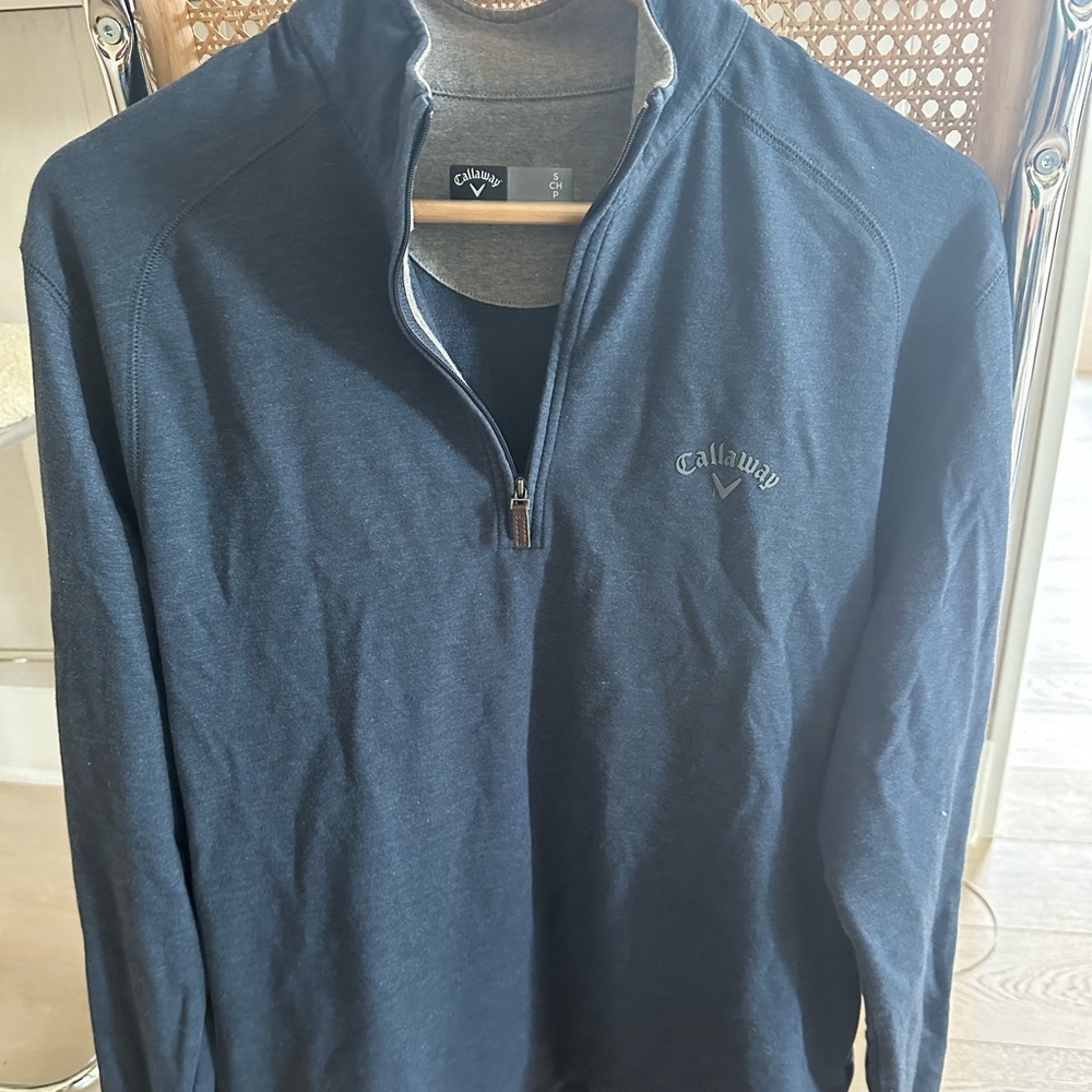 Men’s S Light Navy Callaway Quarter Zip